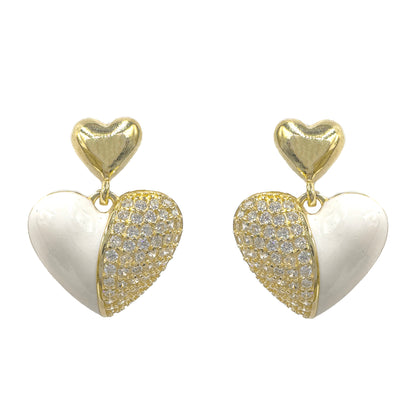 Dangling Heart Earrings