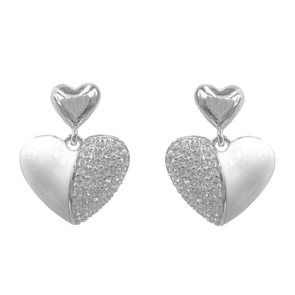 Dangling Heart Earrings