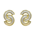 S Modell Perlenohrring