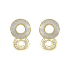 Yuvarlak Sallantılı Sedef Küpe