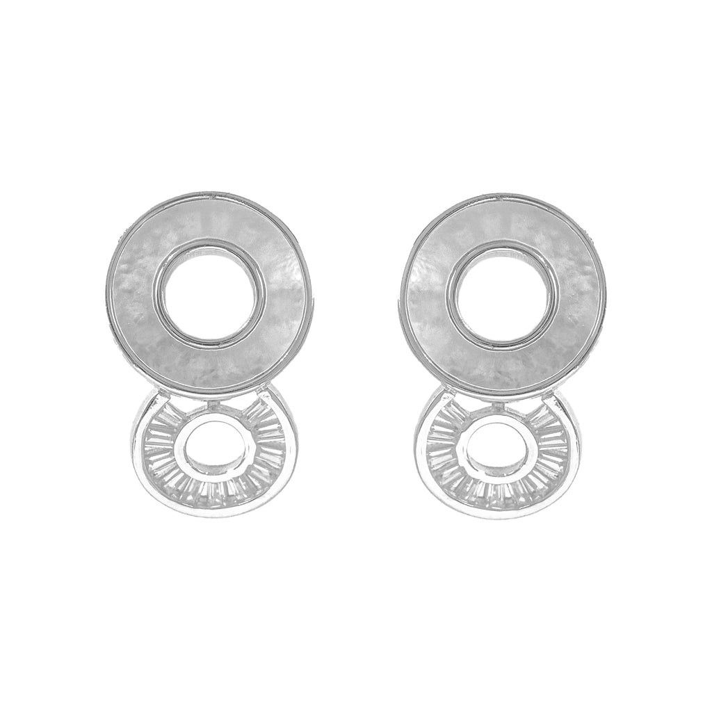 Yuvarlak Sallantılı Sedef Küpe