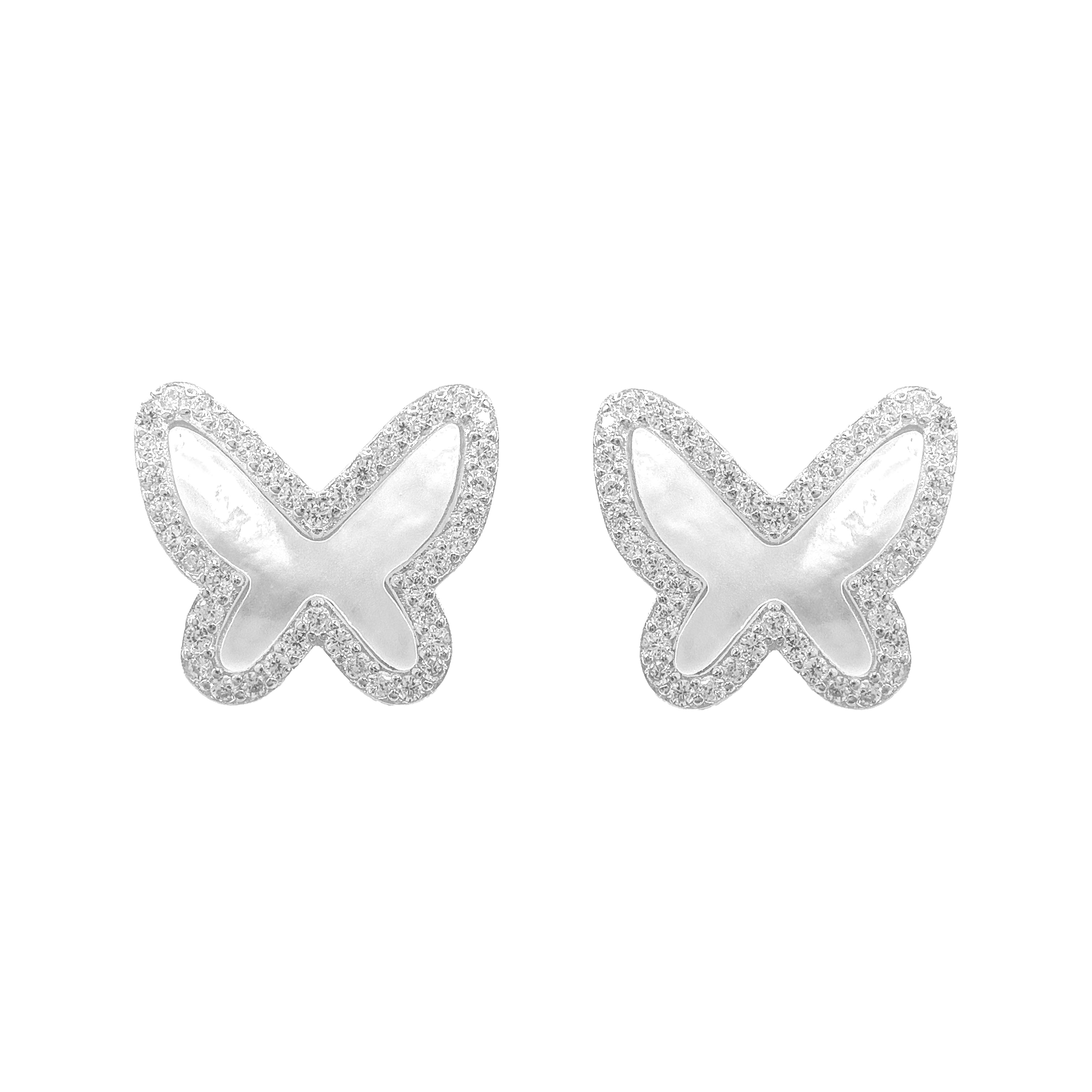 Sedefli Kelebek Küpe