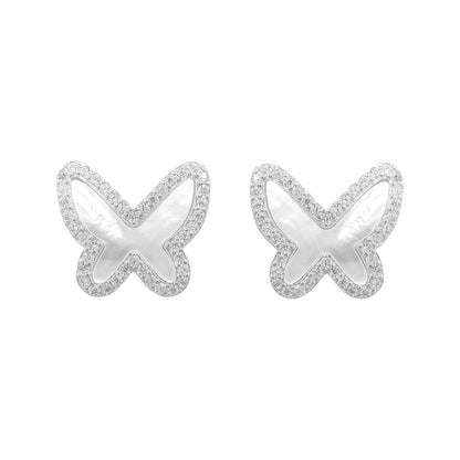 Pearl Butterfly Earrings