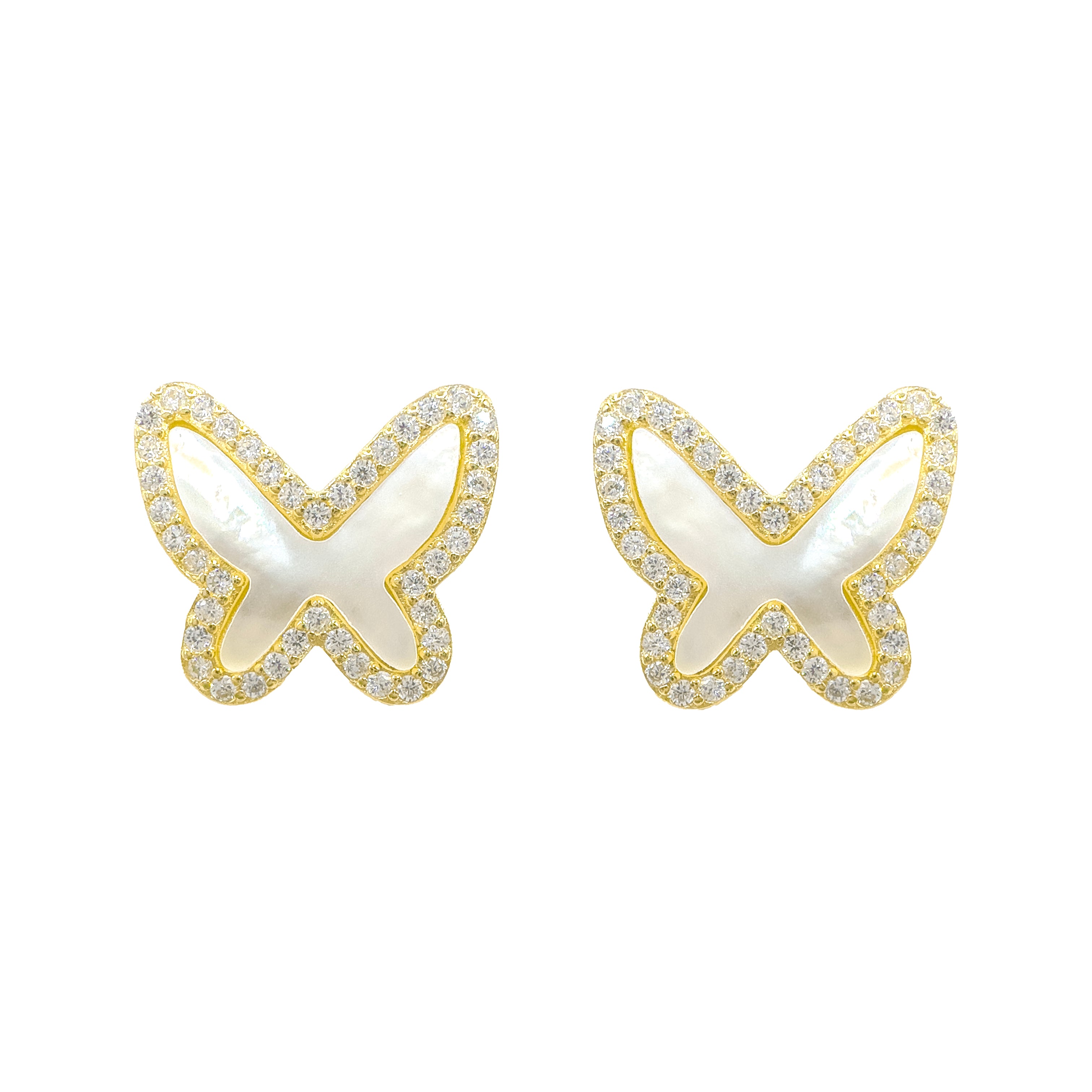 Sedefli Kelebek Küpe