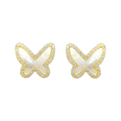 Pearl Butterfly Earrings