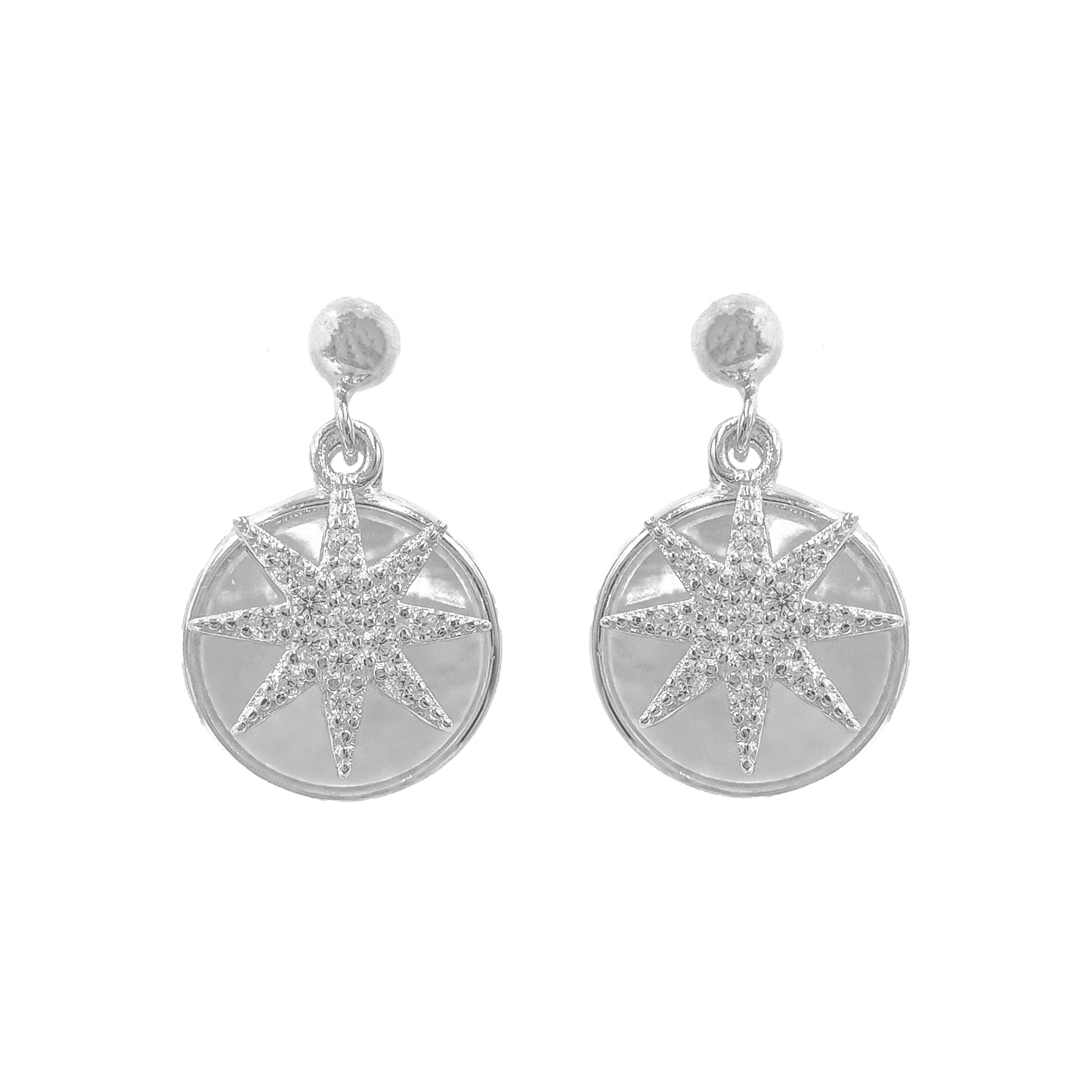 Star Model Mother of Pearl Earrings