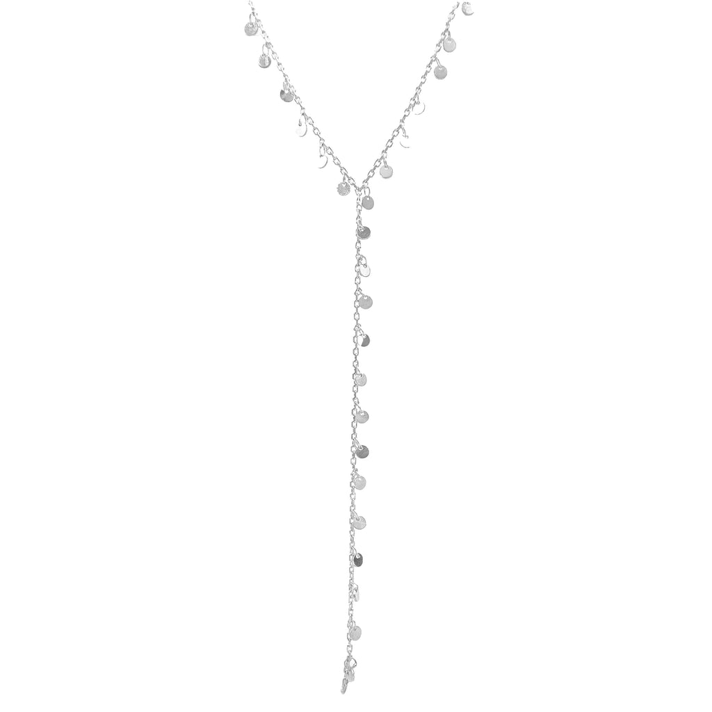 Plättchen-Halskette mit Y-Motiv
