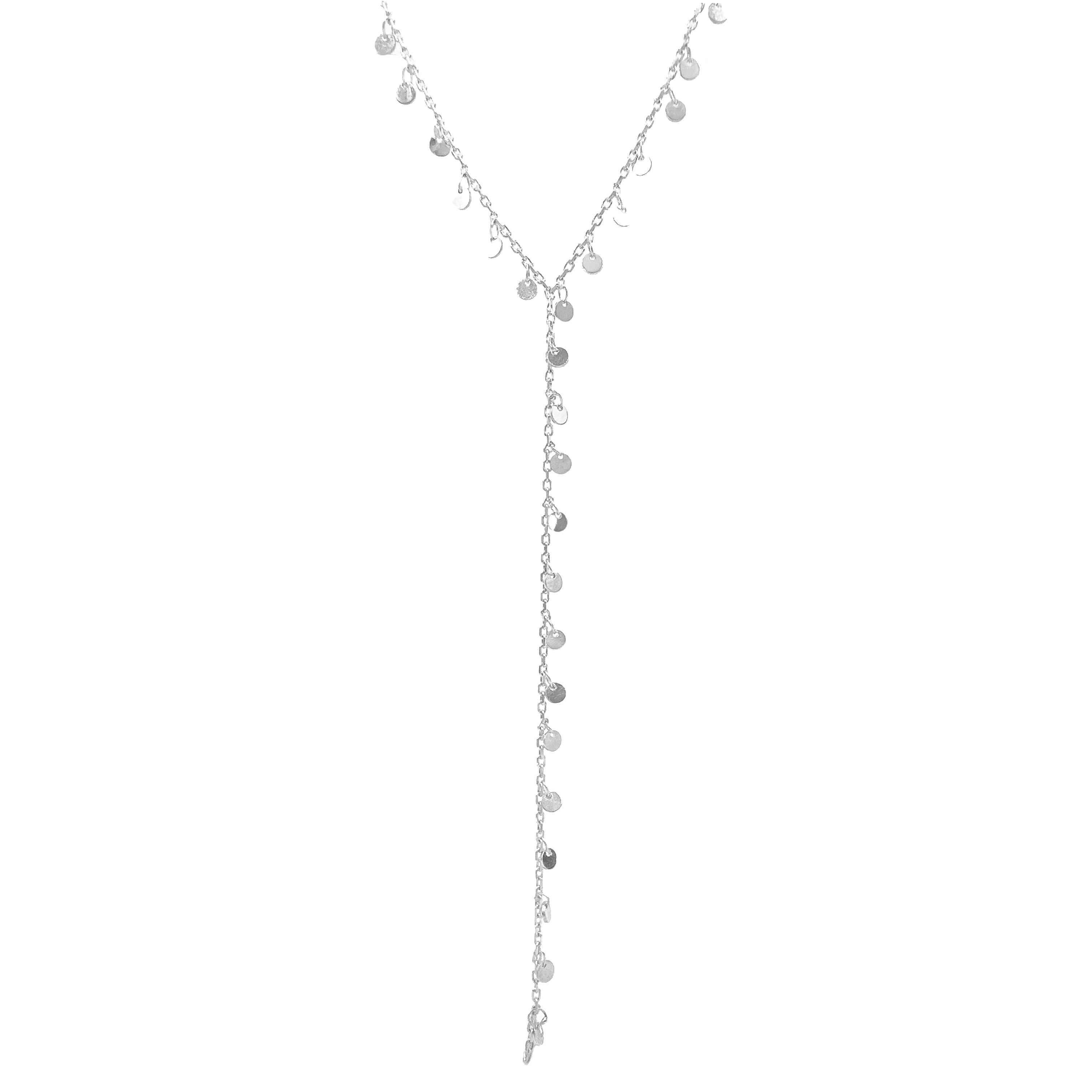 Plättchen-Halskette mit Y-Motiv