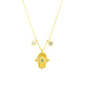 Hamsa Hand Kette mit Augen-Detail