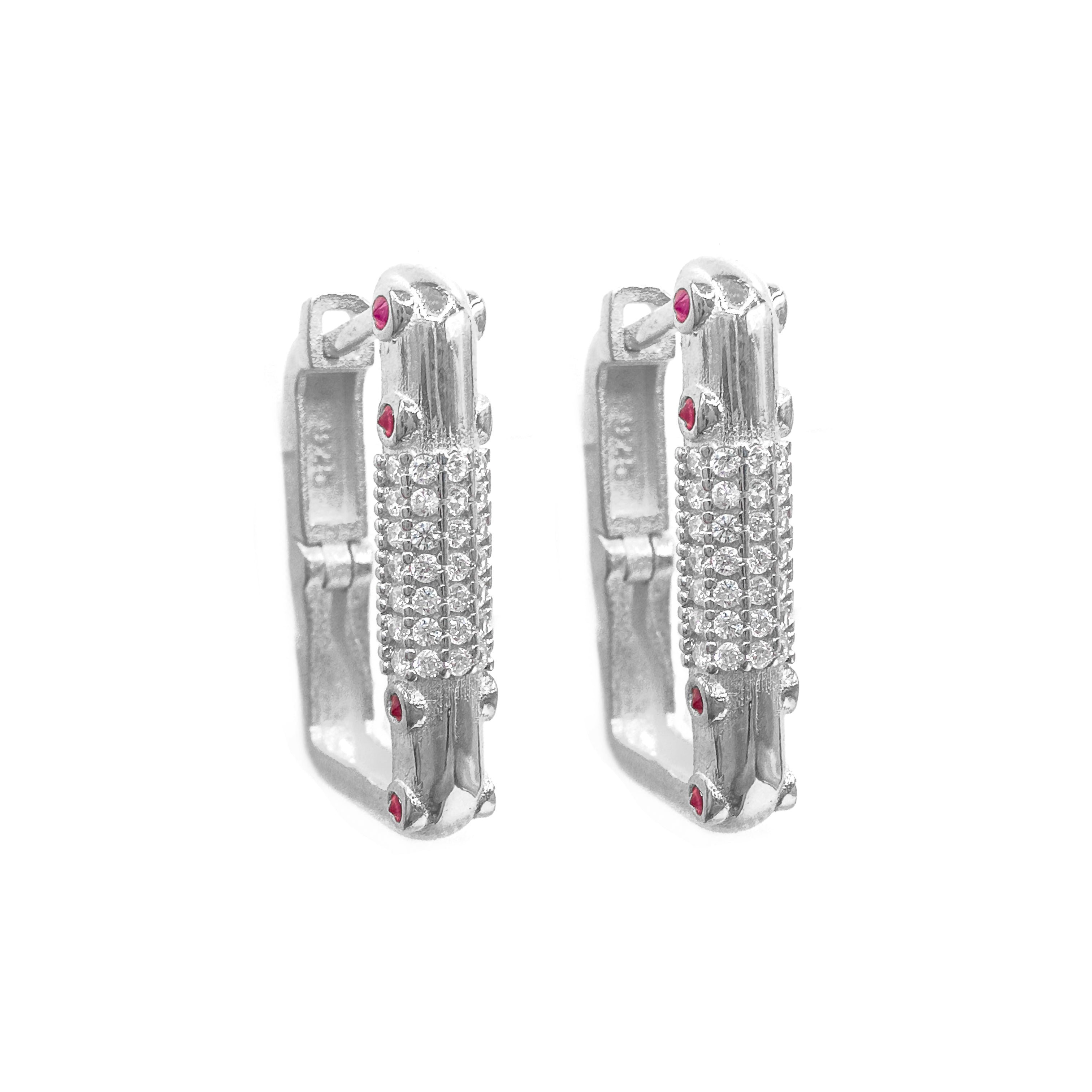 Renkli Taşlı Serenay Küpe