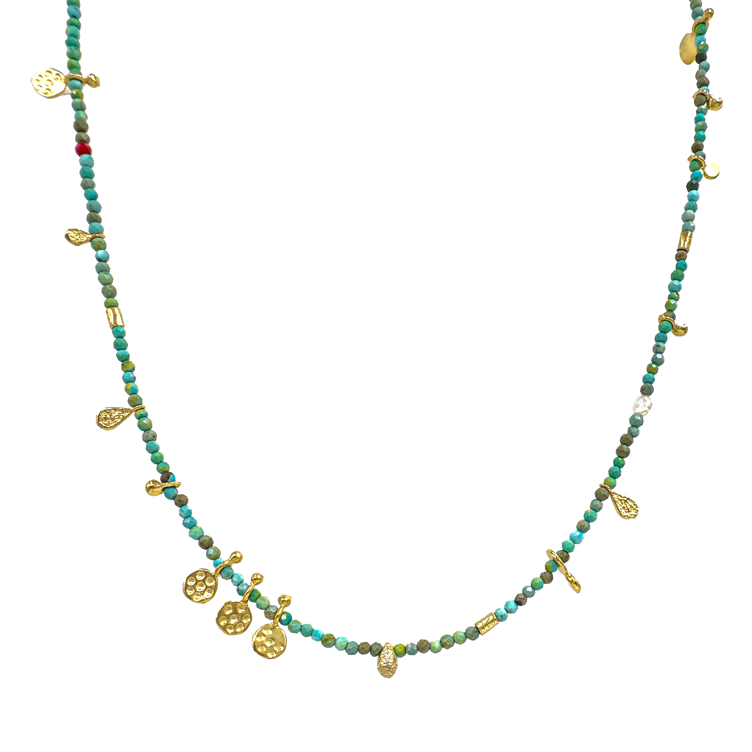 Turkuaz Doğal Taş Kolye