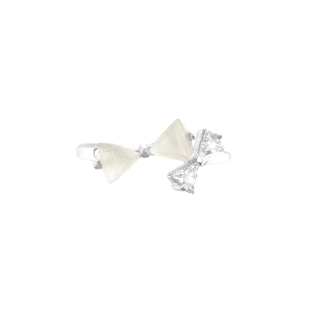 Mother of Pearl Tie Bow Ring