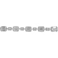Armband mit Baguette-Steinen