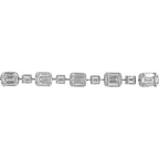 Armband mit Baguette-Steinen