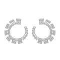 Baguette Stone Waterway Design Earring