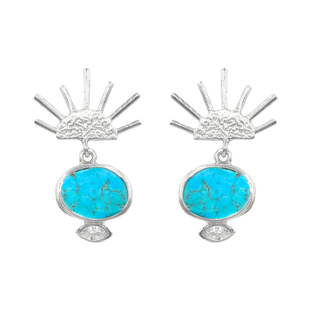 Turquoise Stone Earrings