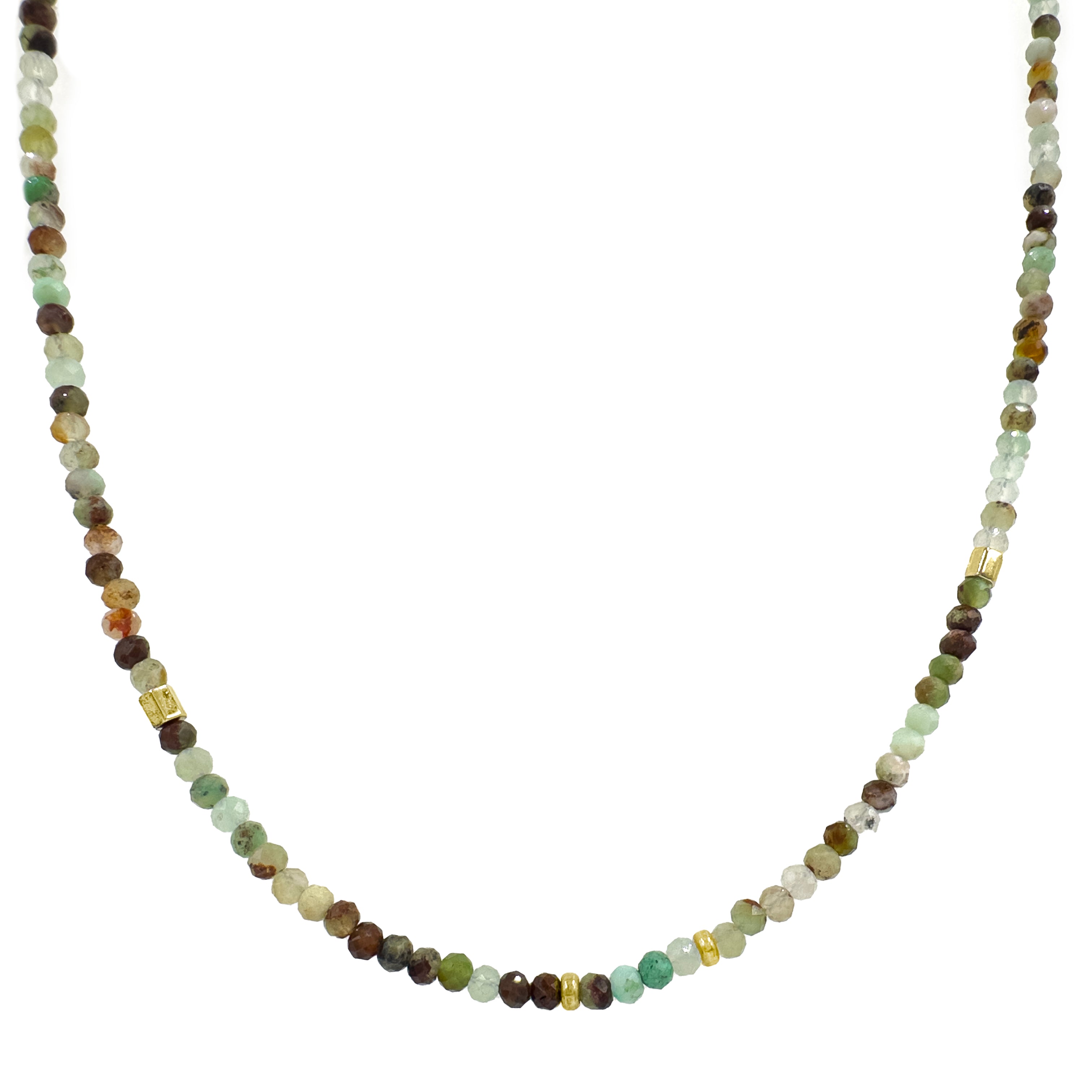 Amazonit Taşlı Doğal Taş Kolye