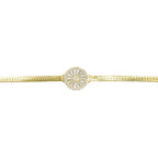 Baguette-Stein-Weidenarmband