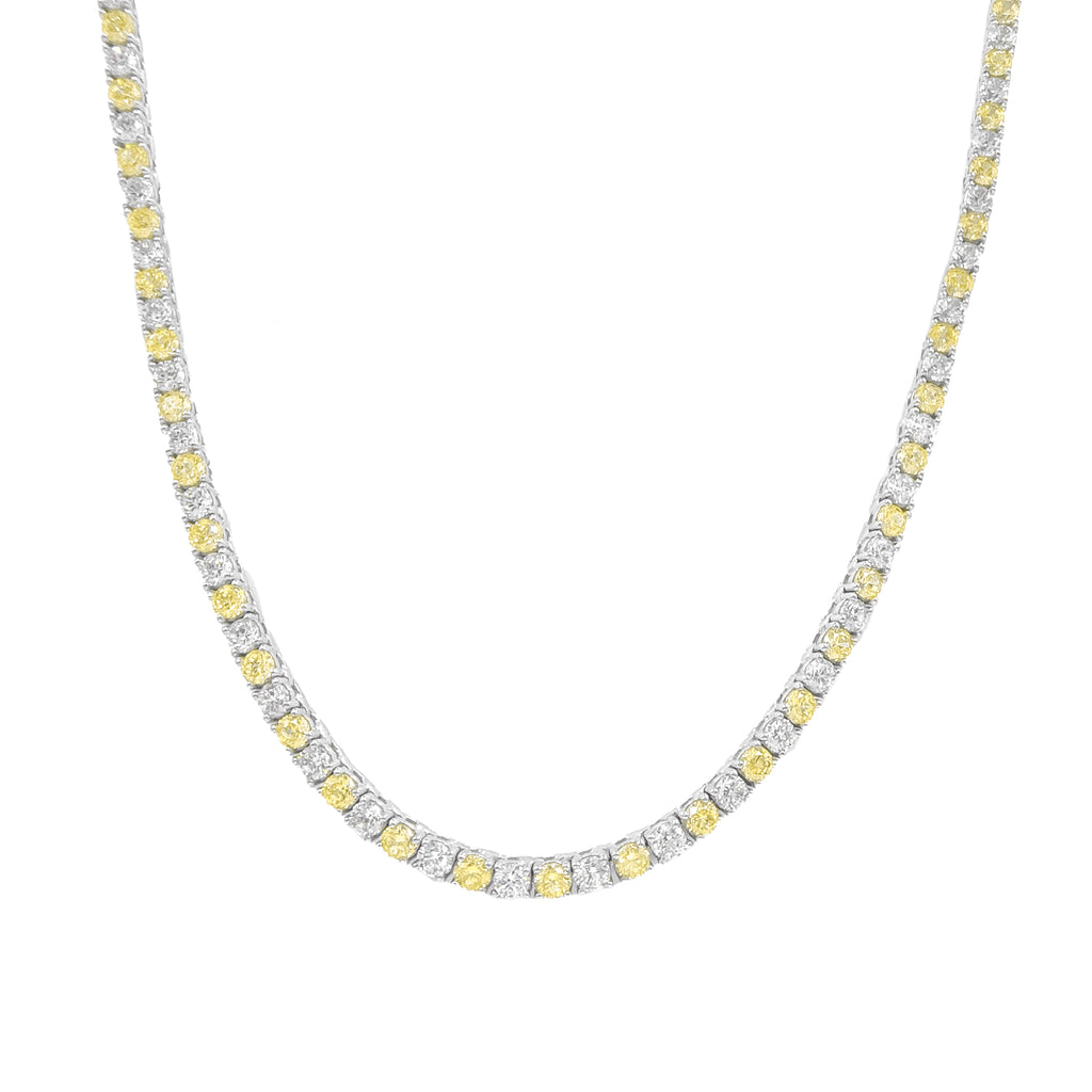 Two-and-a-half mm Yellow Stone Waterway Necklace