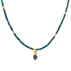 Azurit Doğal Taş Kolye