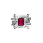 Fuchsia-Steinring