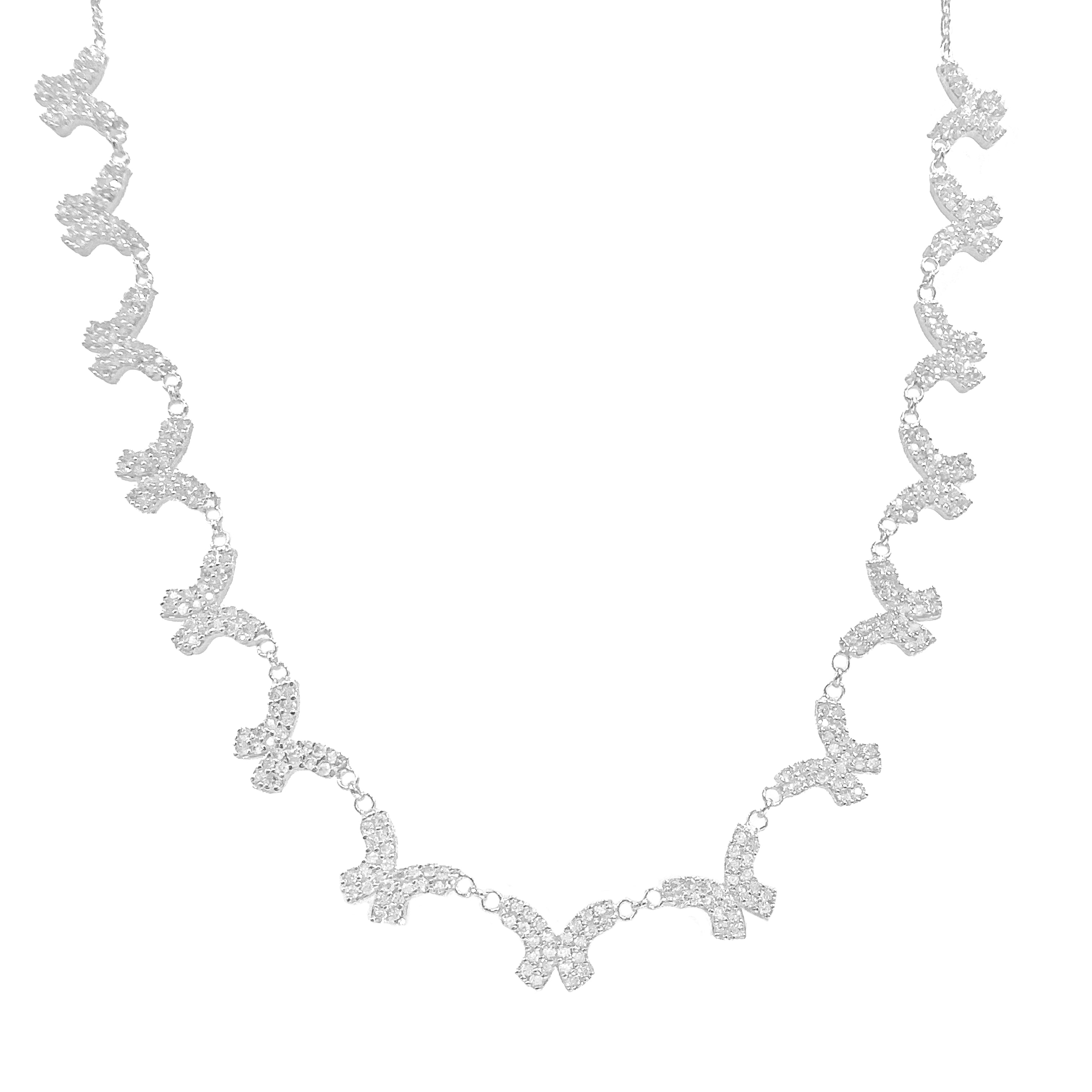 Vanessa Butterfly Choker Kolye