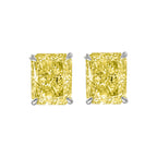 Renkli Taşlı Dikdörtgen Küpe