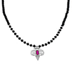 Design Halskette aus Onyx-Naturstein