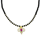 Design Halskette aus Onyx-Naturstein