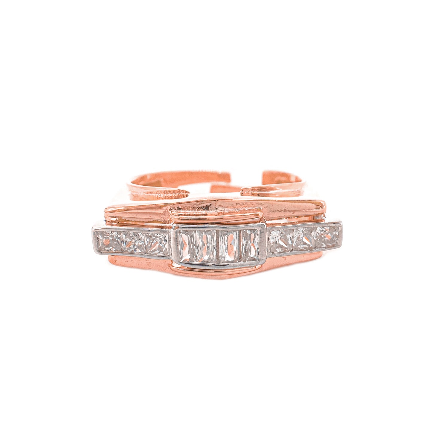 Baguette Stone Quillon Ring