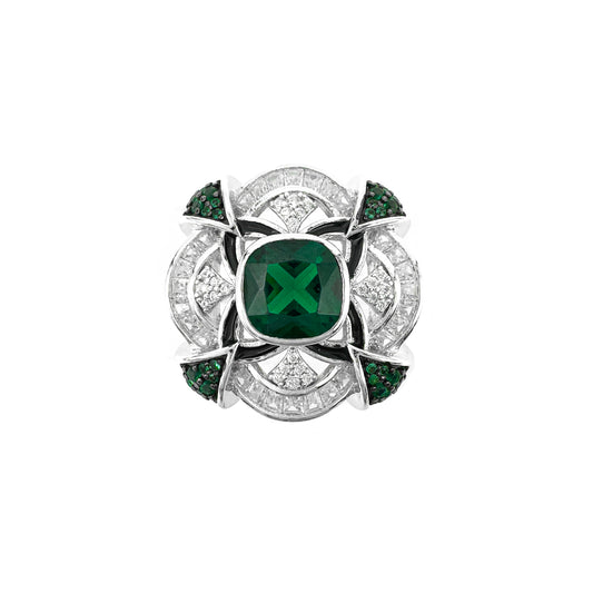 Green Stone Designer Ring