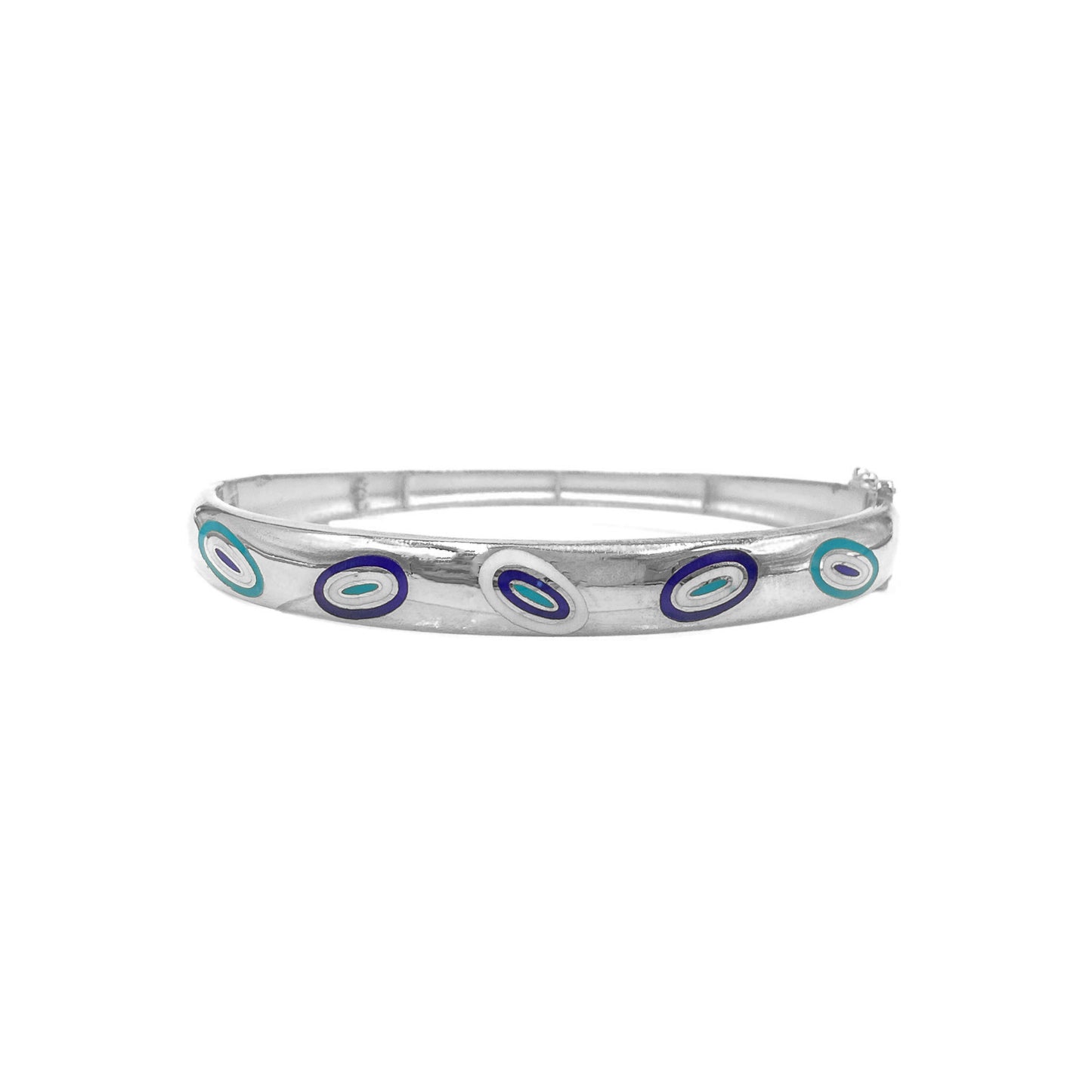 Evil Eye Enameled Cuff