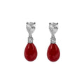 Red Drop Earrings