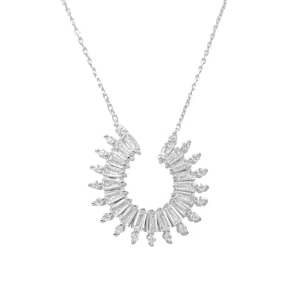 Trapez Taşlı Tasarım Kolye