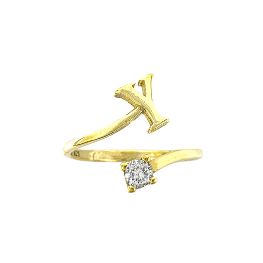 Solitaire Letter Ring