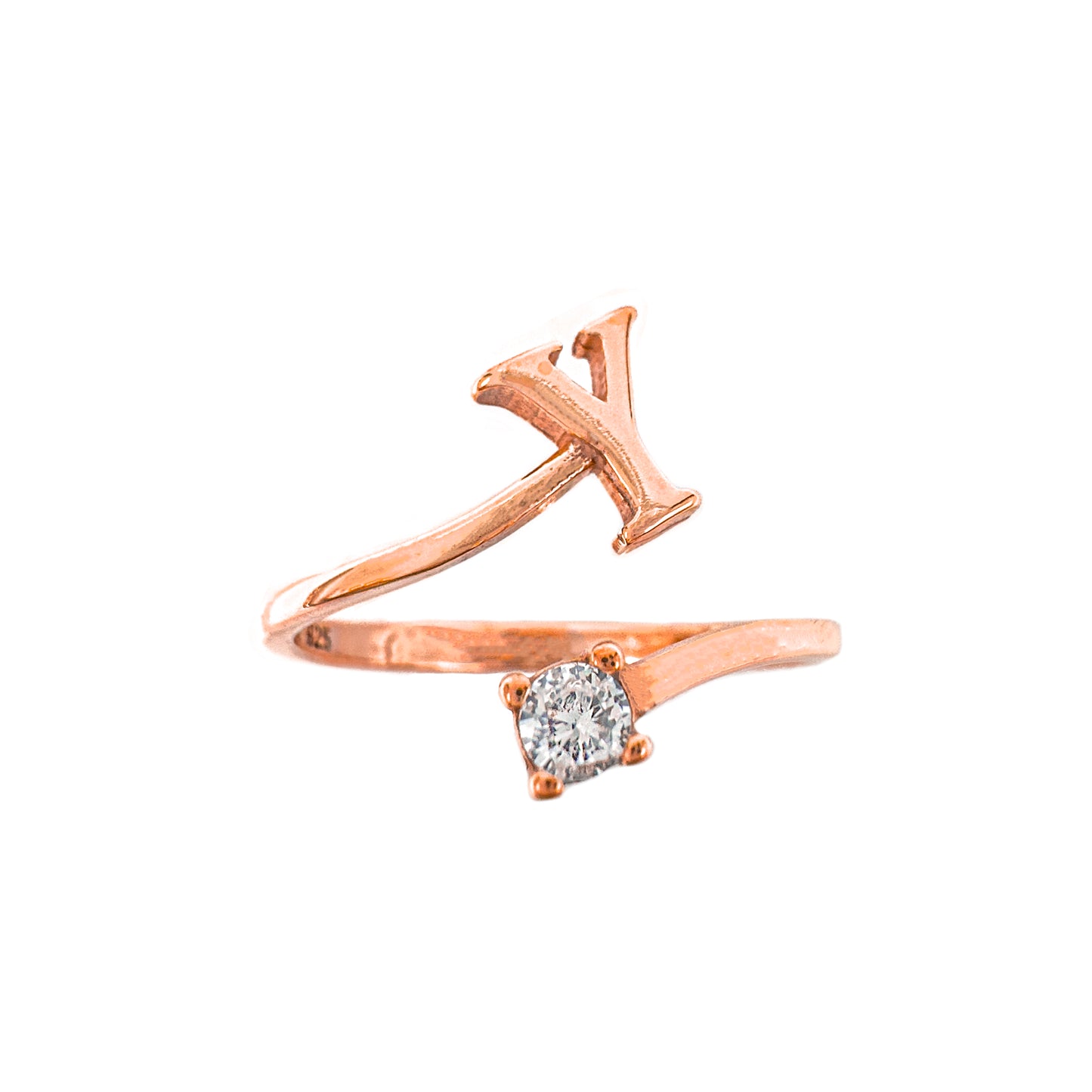 Solitaire Letter Ring