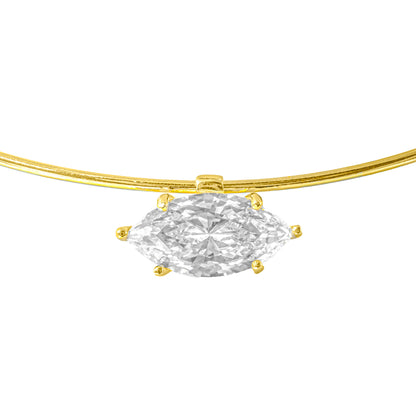 Tasarım Markiz Kesim Choker Kolye