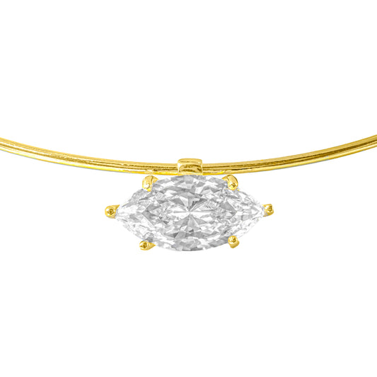 Tasarım Markiz Kesim Choker Kolye