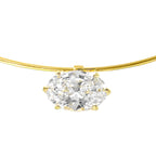 Tasarım Oval Kesim Choker Kolye