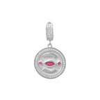 Colorful Stone Medallion Pendant / Charm