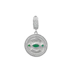 Colorful Stone Medallion Pendant / Charm