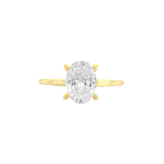 0.75 Karat Oval Yüzük