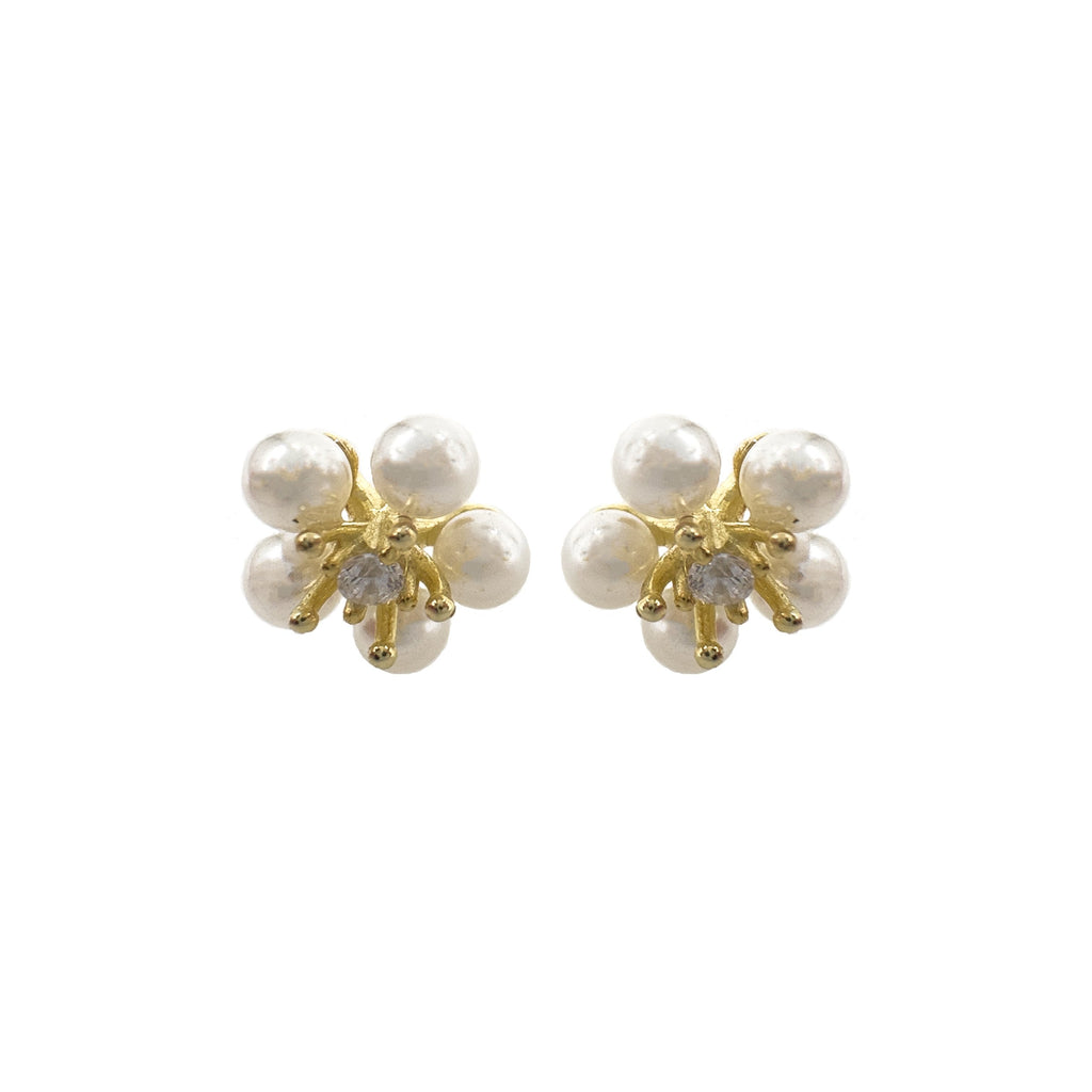 Flower Pearl Earring