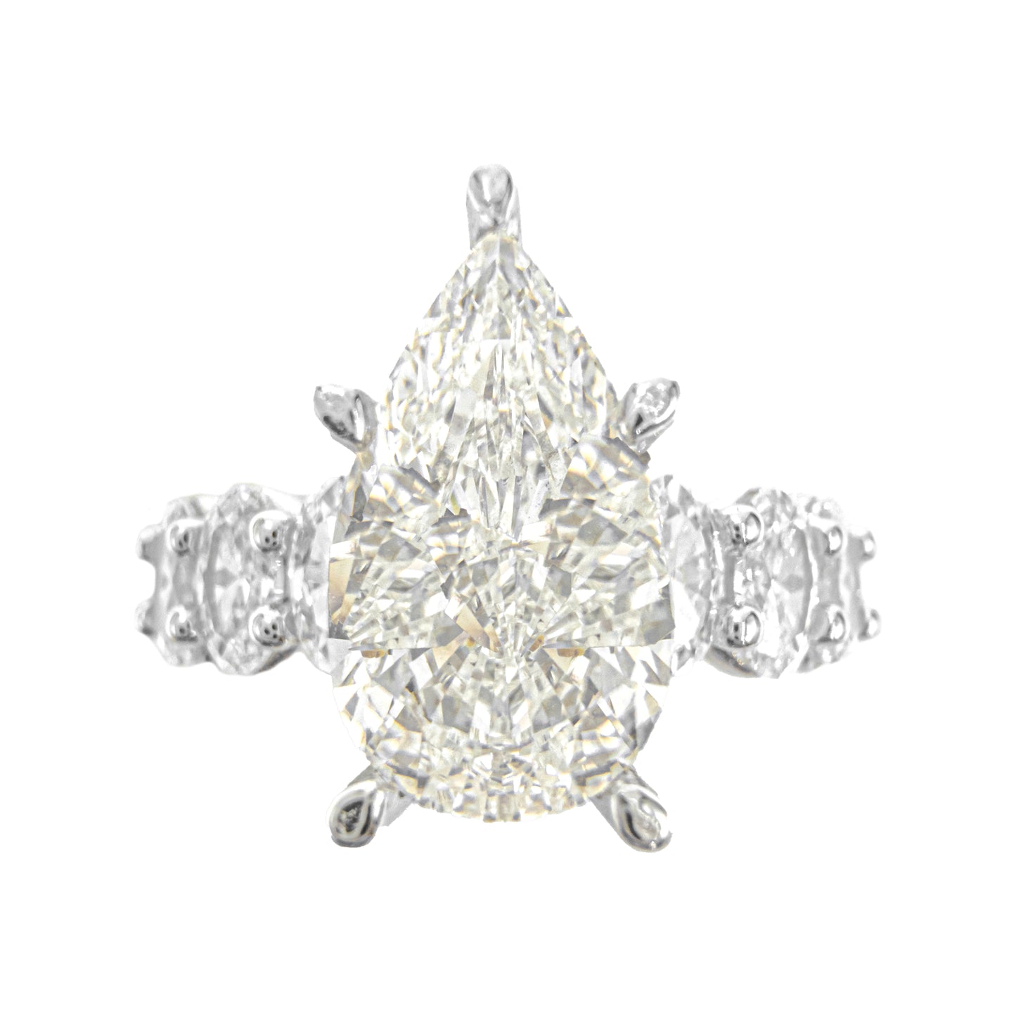 Damla Taşlı Kolu Oval G-Color Yüzük