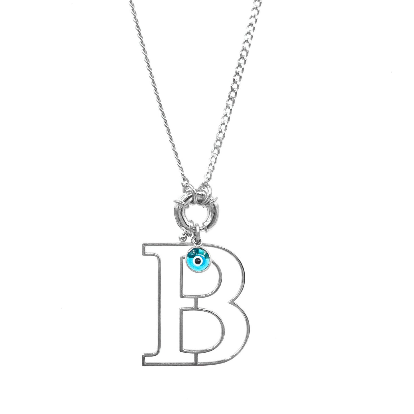 Evil Eye Letter Necklace