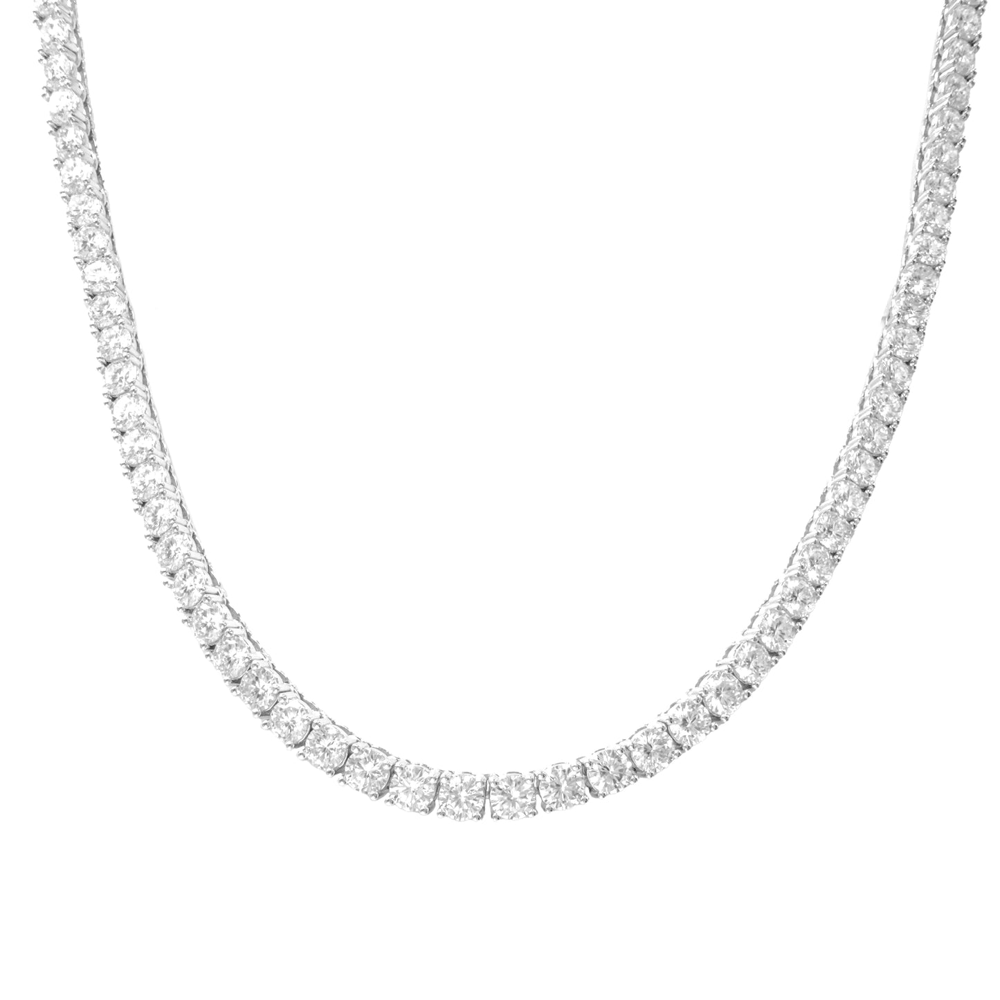 Dört mm Mozanit Suyolu Kolye