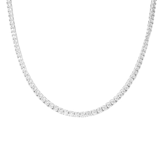 İki Buçuk mm Mozanit Suyolu Kolye