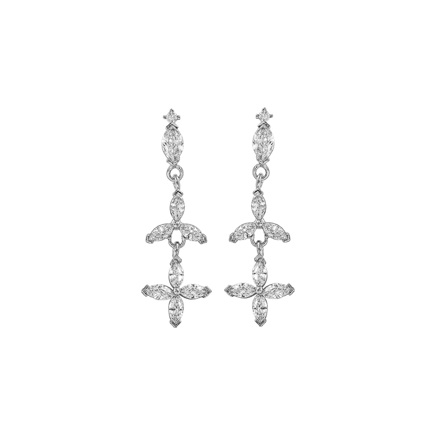 Marquise Stone Dangle Earrings