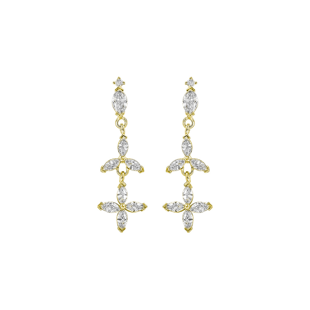 Marquise Stone Dangle Earrings