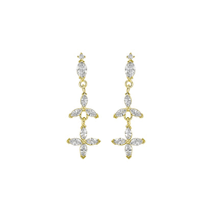 Marquise Stone Dangle Earrings